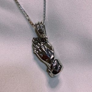 HARD JEWELRY CHAIN WITH “LORD FORGIVE ME” PENDANT